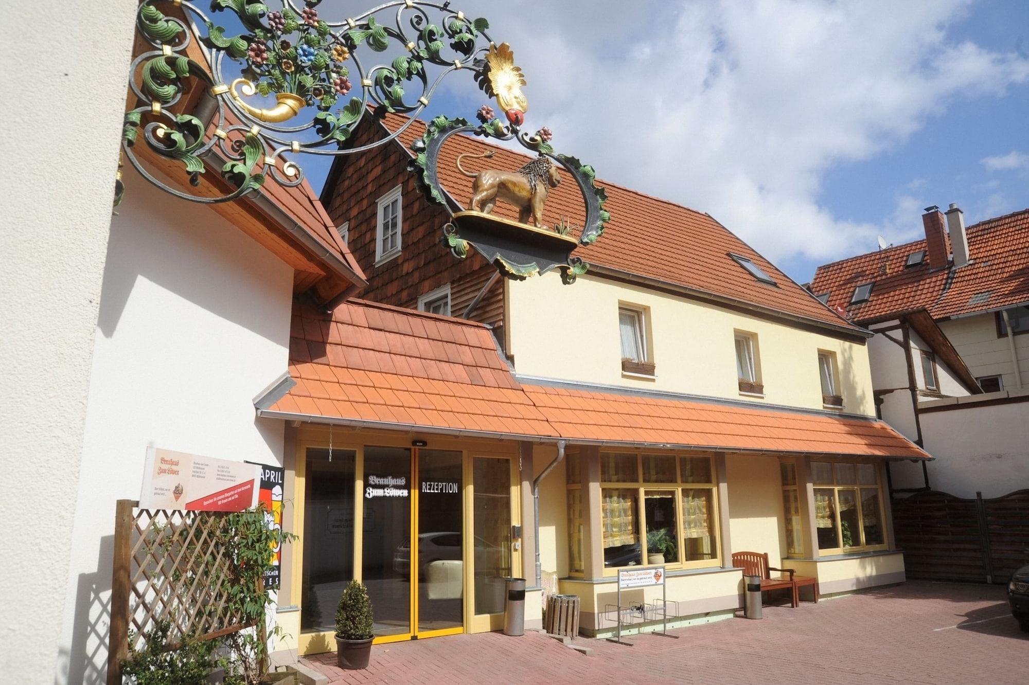 فندق Brauhaus Zum Loewen Mühlhausen المظهر الخارجي الصورة